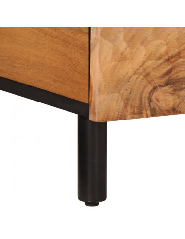 Tavolino da Salotto 80x50x40 cm Legno Massello di Acacia