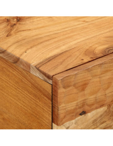 Tavolino da Salotto 80x50x40 cm Legno Massello di Acacia