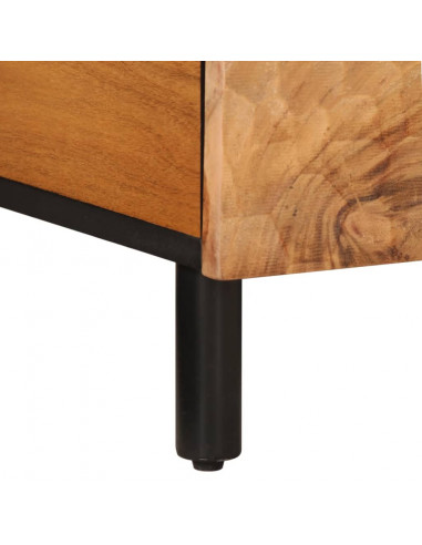 Tavolino 100x54x40 cm in Legno Massello di Acacia