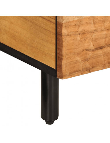 Tavolino da Salotto 80x54x40 cm in Legno Massello di Acacia