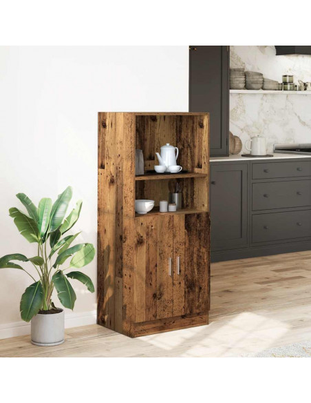 Armadietto Cucina Legno Antico 57x41,5x131,5 cm in Truciolato