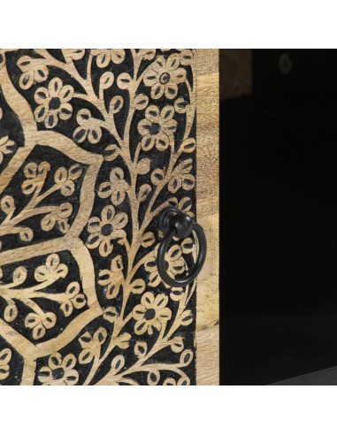 Tavolino da Salotto 80x50x40 cm Legno Massello di Mango