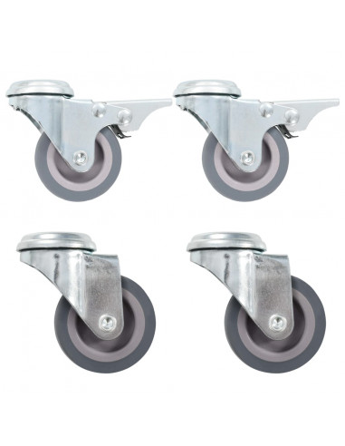 Ruote Girevoli con Foro per Bulloni 4 pz 50 mm