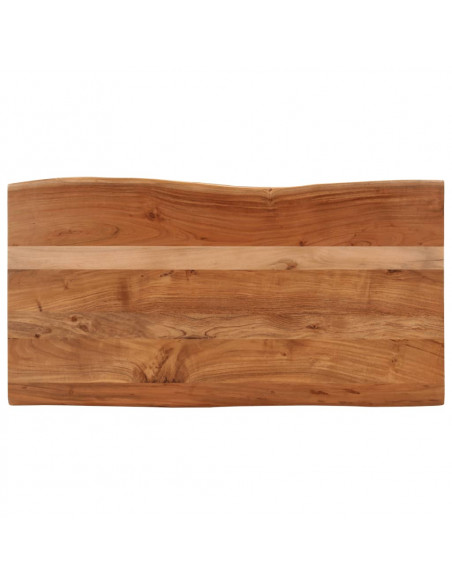 Tavolino da Salotto 110x55x40 cm in Legno Massello di Acacia