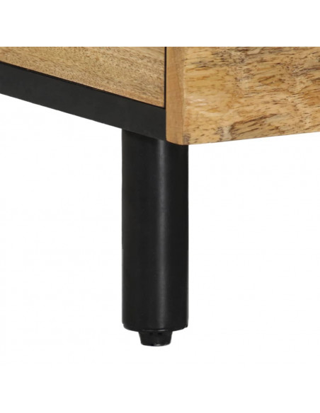 Tavolino da Salotto 100x54x40 cm in Legno Massello di Mango