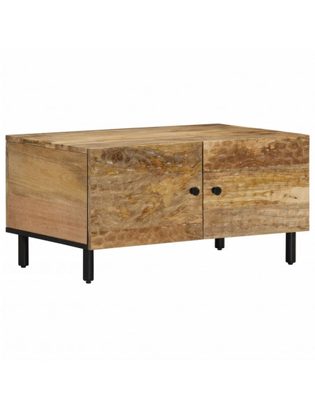 Tavolino da Salotto 80x50x40 cm Legno Massello di Mango