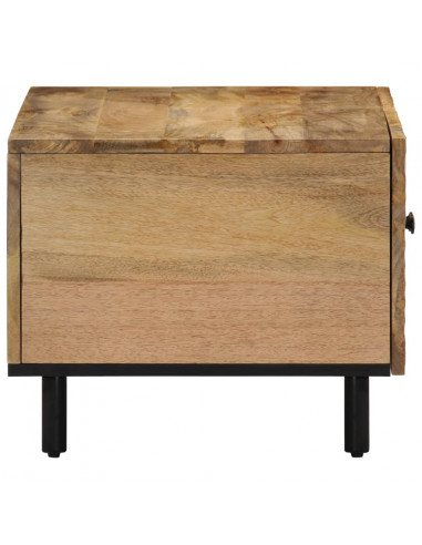 Tavolino da Salotto 80x50x40 cm Legno Massello di Mango