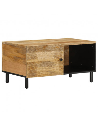 Tavolino da Salotto 80x50x40 cm Legno Massello di Mango