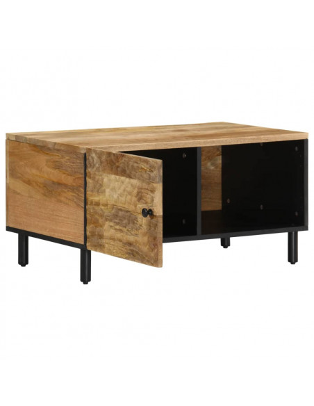 Tavolino da Salotto 80x50x40 cm Legno Massello di Mango