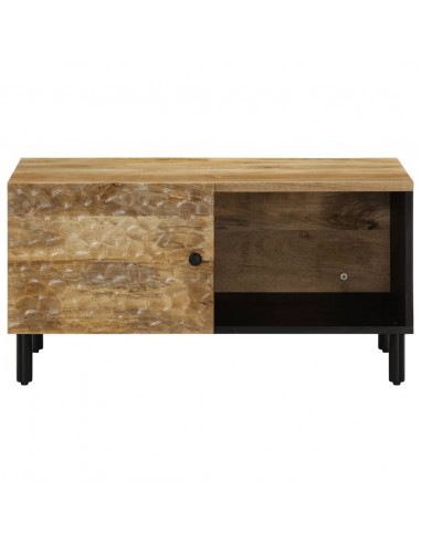 Tavolino da Salotto 80x50x40 cm Legno Massello di Mango