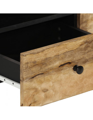 Tavolino da Salotto 80x54x40 cm in Legno Massello di Mango