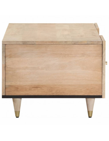Tavolino da Salotto 100x54x40 cm in Legno Massello di Mango