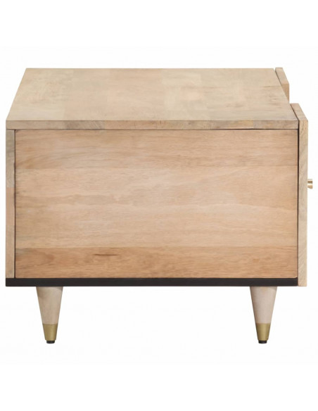 Tavolino da Salotto 100x54x40 cm in Legno Massello di Mango