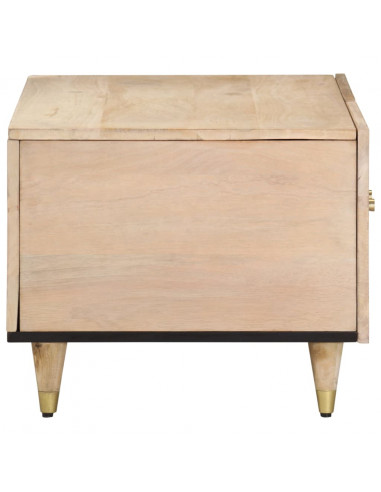 Tavolino da Salotto 80x50x40 cm Legno Massello di Mango