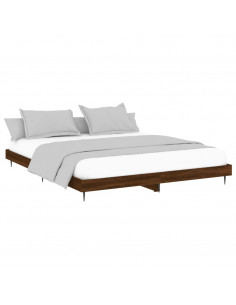 Giroletto senza Materasso Rovere Marrone 150x200 cm Truciolato 2