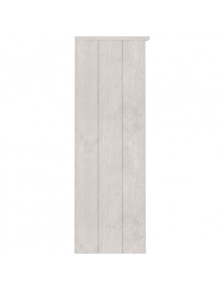 Piano Credenza HAMAR Bianco 85x35x100 cm Legno Massello di Pino