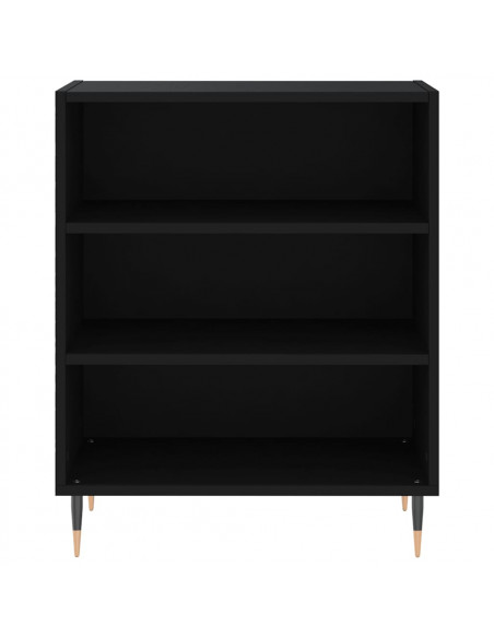 Credenza Nera 57x35x70 cm in Legno Multistrato