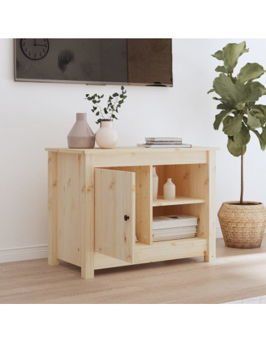 Mobile Porta TV 70x36,5x52 cm in Legno Massello di Pino