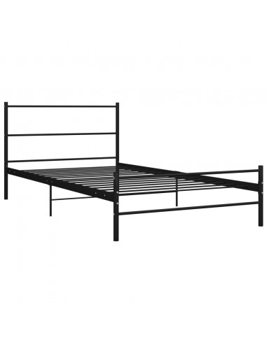 Giroletto Nero in Metallo 90x200 cm