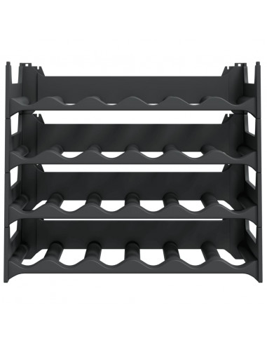 Portabottiglie per 24 Bottiglie in PP Impilabile