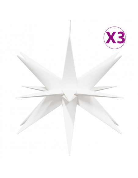 Luci di Natale con LED 3 pz Pieghevoli Bianche 43 cm