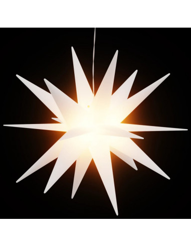 Luci di Natale con LED 3 pz Pieghevoli Bianche 43 cm