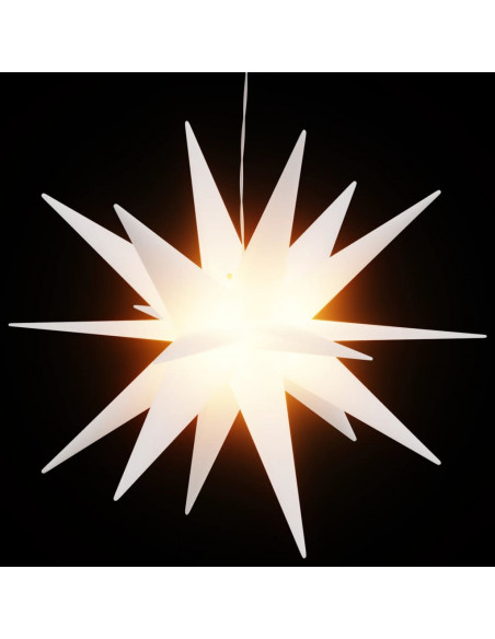 Luci di Natale con LED 3 pz Pieghevoli Bianche 43 cm