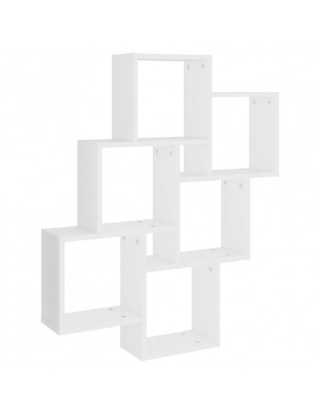 Scaffale a Parete Bianco 90x16x78 cm in Multistrato