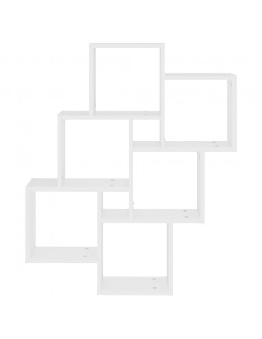 Scaffale a Parete Bianco 90x16x78 cm in Multistrato