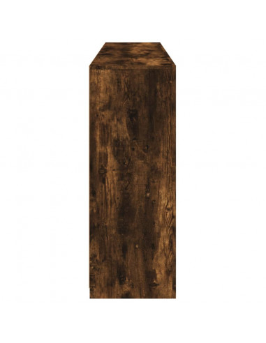 Credenze con Luci LED 3 pz Rovere Fumo in Legno Multistrato