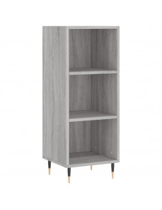 Credenza Grigio Sonoma 34,5x32,5x90 cm in Legno Multistrato 2
