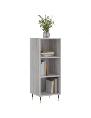 Credenza Grigio Sonoma 34,5x32,5x90 cm in Legno Multistrato