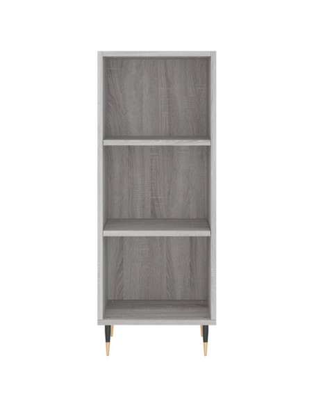 Credenza Grigio Sonoma 34,5x32,5x90 cm in Legno Multistrato