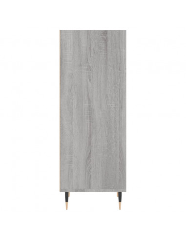 Credenza Grigio Sonoma 34,5x32,5x90 cm in Legno Multistrato