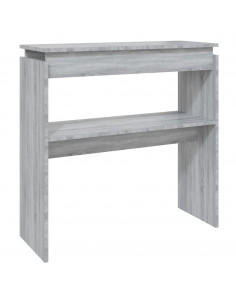 Tavolino Consolle Grigio Sonoma 80x30x80 cm Legno Multistrato 2