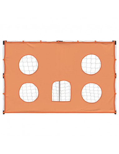 Porta Calcio Bambini Tappeto Bersagli e Pallone 182x62x118 cm