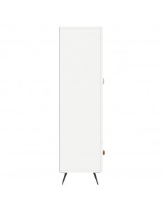 Credenza Bianca 69,5x31x115 cm in Legno Multistrato 2