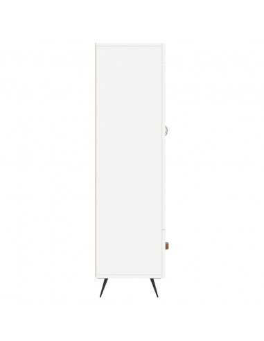 Credenza Bianca 69,5x31x115 cm in Legno Multistrato