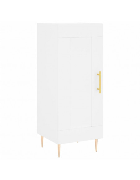 Credenza Bianca 34,5x34x180 cm in Legno Multistrato