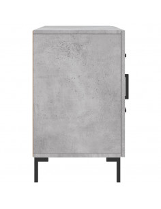 Credenza Grigio Cemento 100x36x60 cm in Legno Multistrato 2