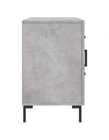 Credenza Grigio Cemento 100x36x60 cm in Legno Multistrato