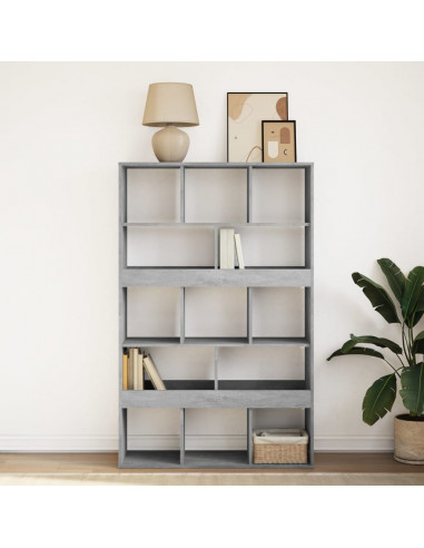 Libreria Grigio Cemento 100x33x156,5 cm in Truciolato