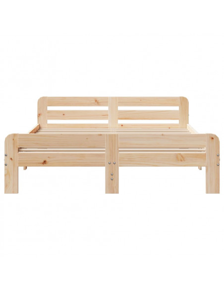 Letto senza Materasso 160x200 cm in Legno Massello di Pino