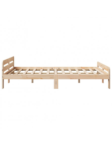 Letto senza Materasso 160x200 cm in Legno Massello di Pino