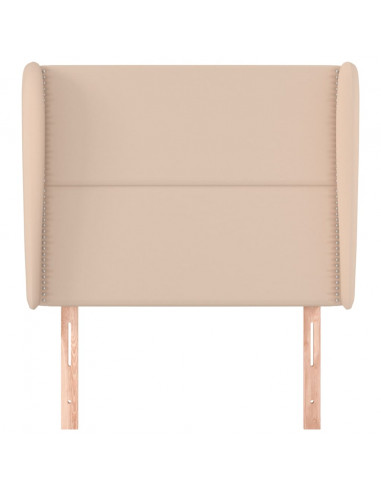 Testiera ad Orecchio Cappuccino 93x23x118/128 cm in Similpelle