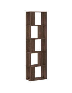 Libreria 5 Ripiani Rovere Marrone 45x23,5x162,5cm Multistrato 2