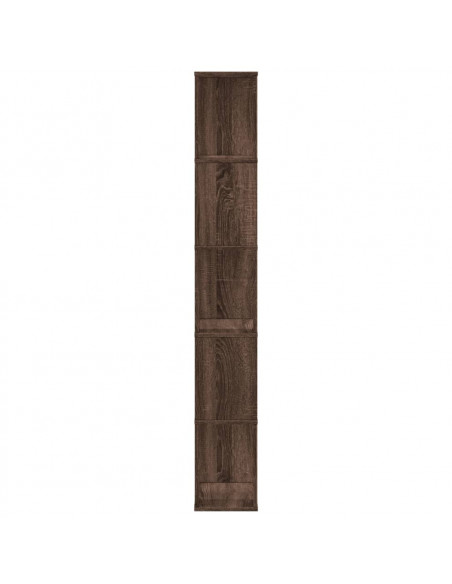Libreria 5 Ripiani Rovere Marrone 45x23,5x162,5cm Multistrato
