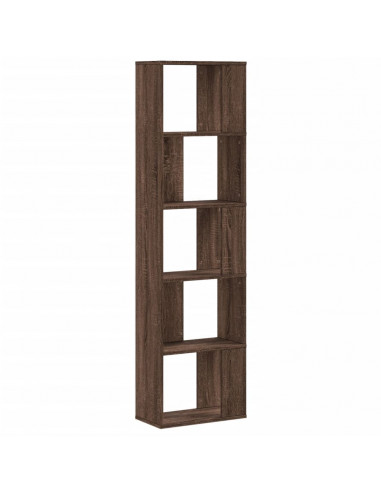 Libreria 5 Ripiani Rovere Marrone 45x23,5x162,5cm Multistrato