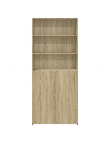 Credenza Rovere Sonoma 80x42,5x185 cm in Legno Multistrato