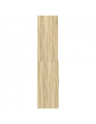 Credenza Rovere Sonoma 80x42,5x185 cm in Legno Multistrato